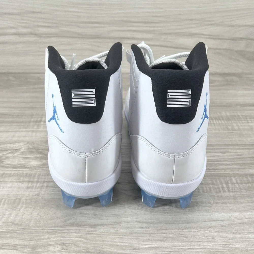 Jordan 11 Retro MCS Baseball Cleats White Legend Blue Mens 10.5 HM7326-104